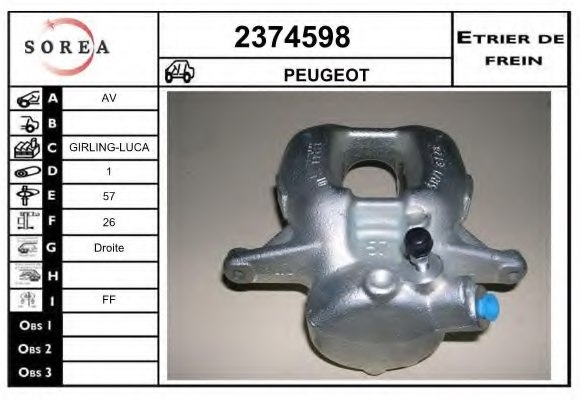 EAI 2374598 Brake Caliper